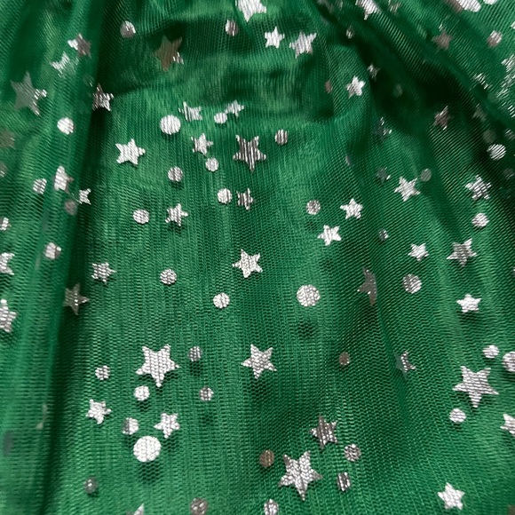 Girls Tutu - Green, Silver and Red - Tutu Skirt - Size S/CH 6/6X - Picture 2 of 9